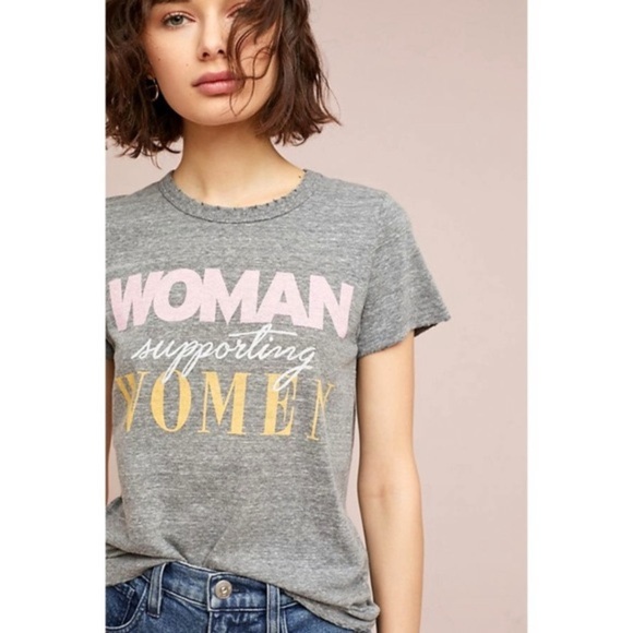 Anthropologie Woman Supporting Women Graphic Tee - Picture 2 of 6